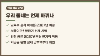 어린이집 유치원 지원 정책