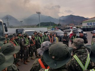 수해복구 장병 활동