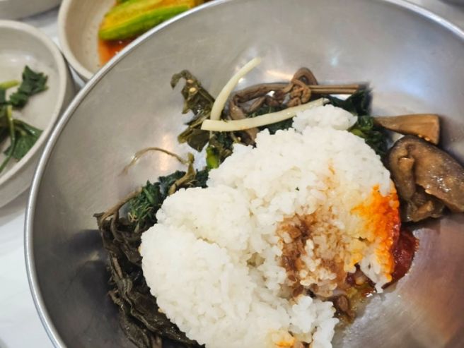 강원도 평창 블루리본 산채비빔밥 부일식당 진부역 가볼만한곳 맛집