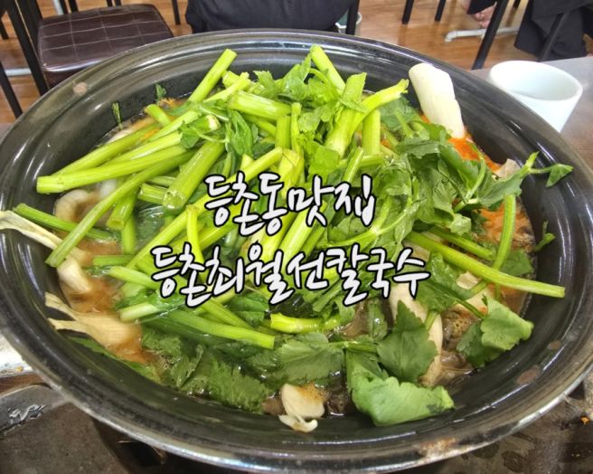 등촌동맛집 등촌최월선칼국수 얼큰한 버섯매운탕 내돈내산 후기