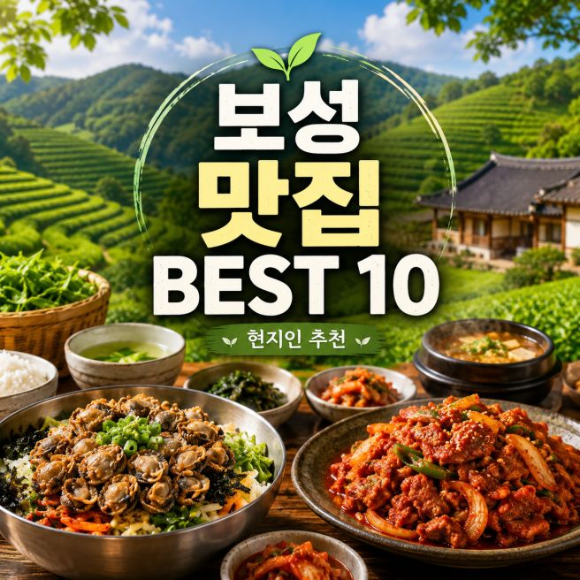 보성 맛집 베스트10｜유명한 곳 말고 현지인 느낌 가득한 숨은 맛집 추천