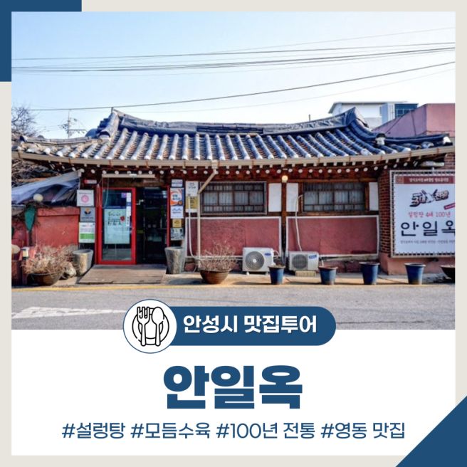 경기도 안성 100년 전통 4대째 이어온 설렁탕 맛집 '안일옥'