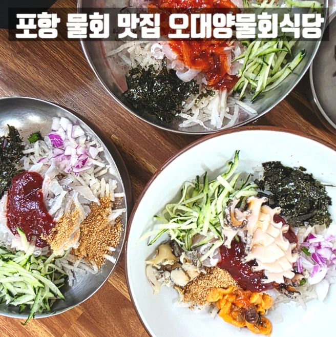 전국3대물회 포항 오대양물회식당 솔직후기 주차,메뉴,먹는법