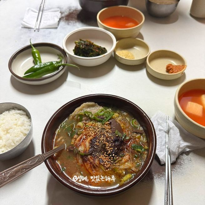 제주 공항 근처 맛집 미풍해장국 본점 찐 맛집
