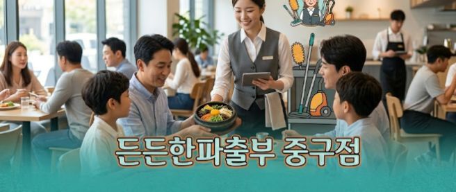 [서울 중구] 식당 주방 이모님·조리원 구인합니다 (반타임/종일반 선택 가능, 초보 환영!)