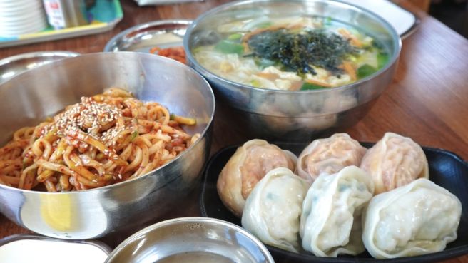 천안맛집 옛김포식당 칼비빔국수 | 천안중앙시장 주차장 요금