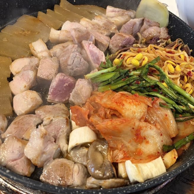 꽃돼식당 구미 본점 후기! 곱창라면까지 맛도리였던 고깃집