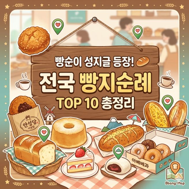 전국 빵순이들 지도 저장 필수! 실패 없는 빵지순례 TOP 10 총정리
