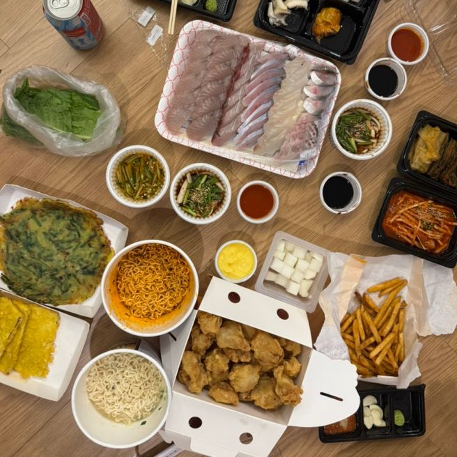여수 여행 맛집 추천 배달 주문 후기 순살후라이드 아주커치킨 / 선어회 어풍선어횟집