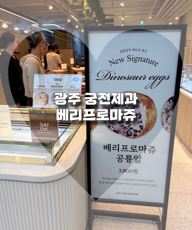 광주 궁전제과 블루베리공룡알 베리프로마쥬 내돈내산 찐후기