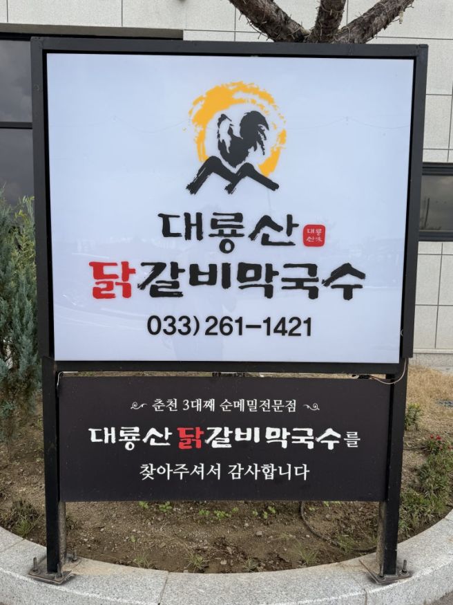 [춘천 맛집] 물부터 다른 3대의 내공, 대룡산 자락에서 맛본 진짜 순메밀 대룡산닭갈비막국수