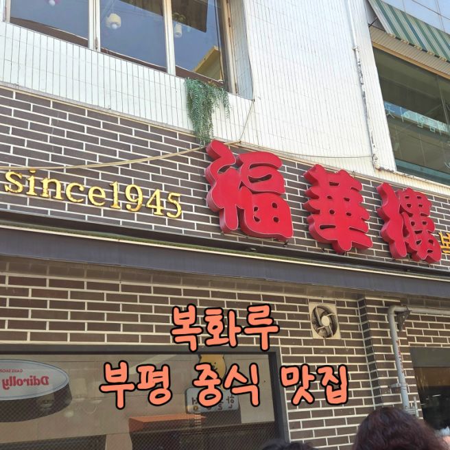 부평 복화루│평리단길 중식 맛집, 고기튀김은 필수