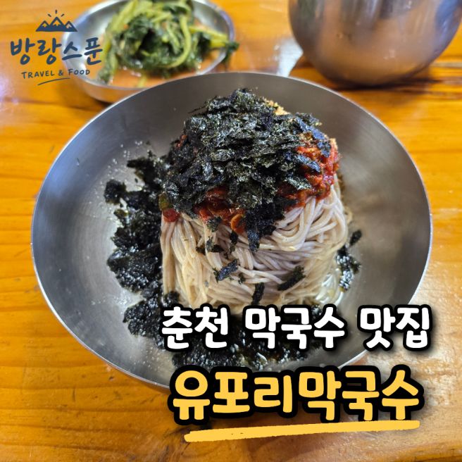 춘천 막국수 맛집 유포리막국수, 동치미와 함께 즐기는 막국수