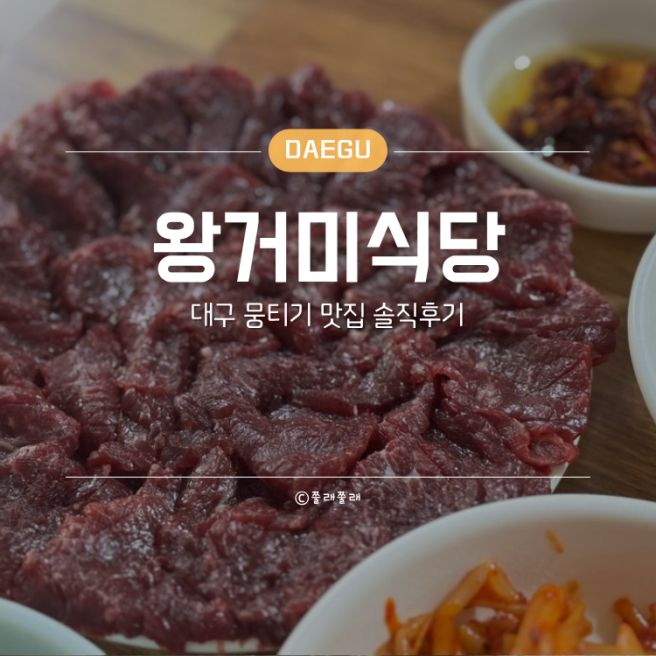 내돈내산 대구 뭉티기 <왕거미식당> 가장 유명하고 말 많은 식당 솔직 후기 + 오드래기까지