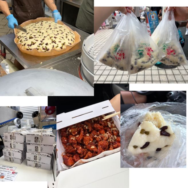 강원도 속초 중앙시장 먹거리 추천 옥수수막걸리술빵, 만석닭강정