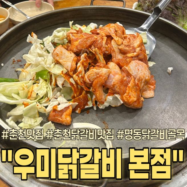 춘천 닭갈비 맛집ㅣ무한도전에 나왔던 바로 그 집! 우미닭갈비 본점 내돈내산 후기