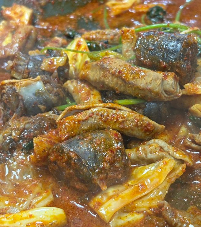 단양맛집, 단양먹거리/ 마늘더덕주물럭 자연식당, 흙마늘 닭강정, 단양토종마늘순대