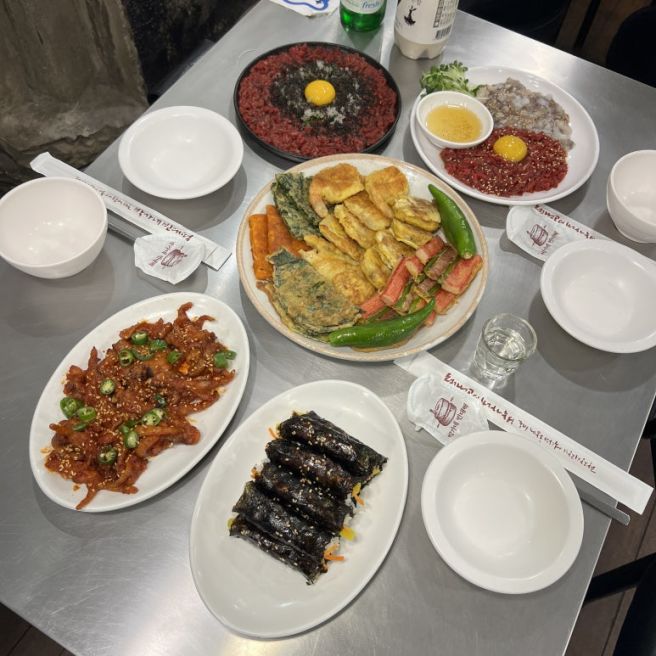 광장시장 찐 맛집 먹거리 다양한 술집 박가네빈대떡 종로 단체모임 했어요!