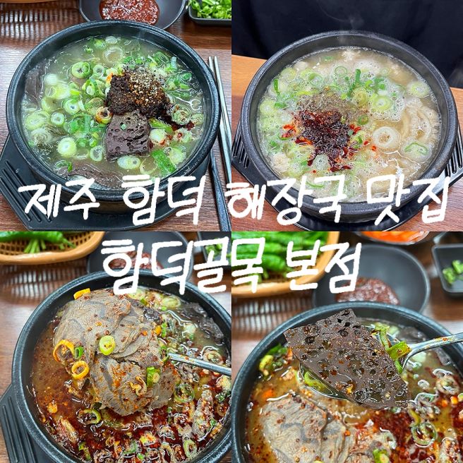 제주 함덕 해장국 맛집 : ‘함덕골목 본점’ 해장국&amp;내장탕 후기