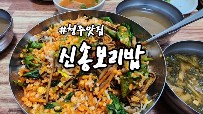 [청주맛집] 육거리시장 맛집 신송보리밥