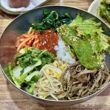 청주 육거리시장 현지인 맛집 신송보리밥 추천