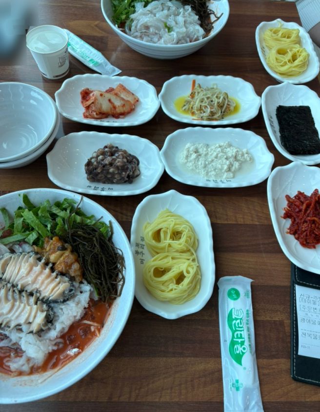 속초 물회 봉포머구리집 오션뷰에서 즐겼다!