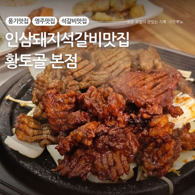 영주 맛집 풍기 석갈비 맛집 외식장소 추천:: 황토골 본점