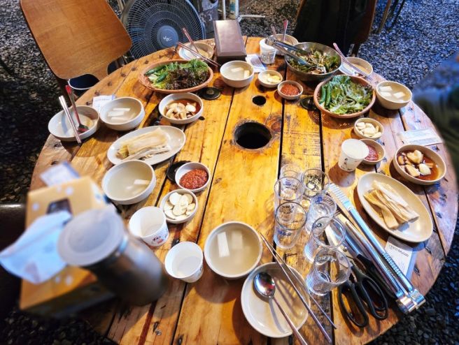 대구 달서구 삼겹살 맛집/ 빗소리들으며 먹는 야장 맛집 '옛맛집'식당 내돈내산 후기 올려요
