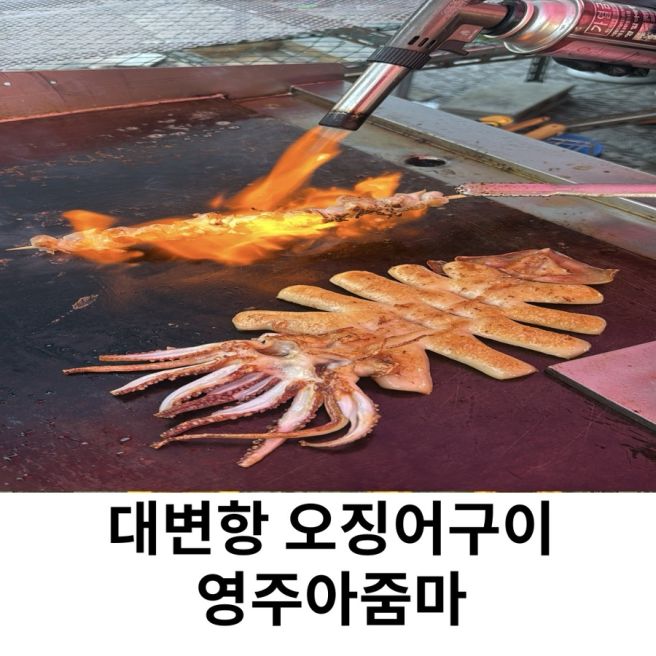 대변항 오징어구이 명물 영주아줌마 위치 주차 후기