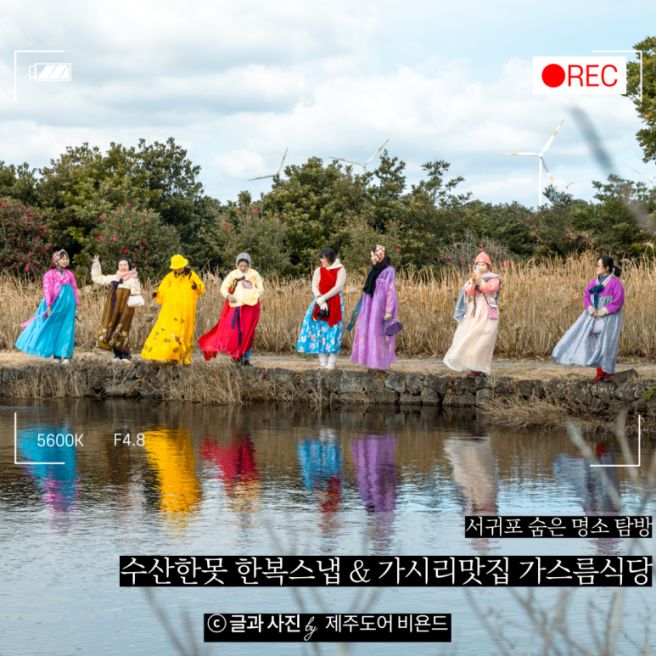 서귀포 숨은 명소, 수산한못 한복 스냅 촬영 후기 및 서귀포식당 가시리 맛집, 가스름식당 추천!