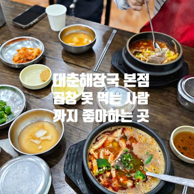 [제주시 국밥 내돈내산 맛집] 대춘해장국 본점 내장·선지 못 먹어도 OK!선지 다데기 빼고 고기만 맞춤...