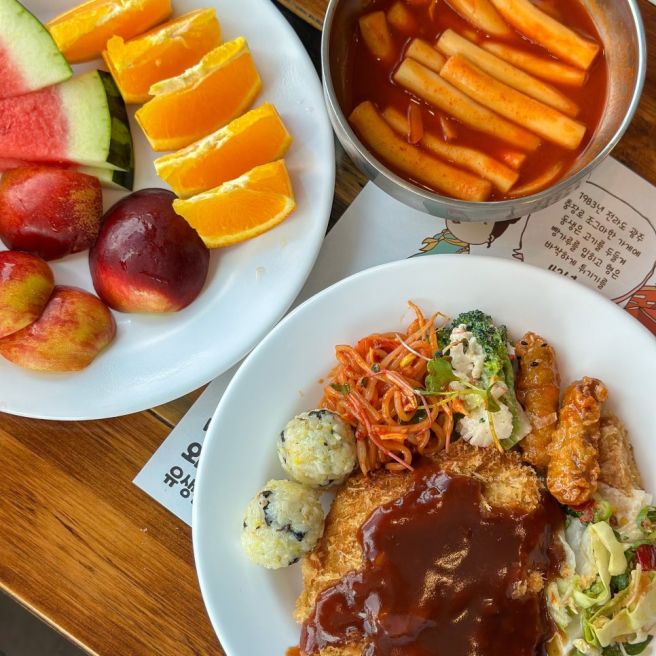경산 정평역 브런치 맛집 돈까스 무한리필 유생촌 경산시지점 단체회식