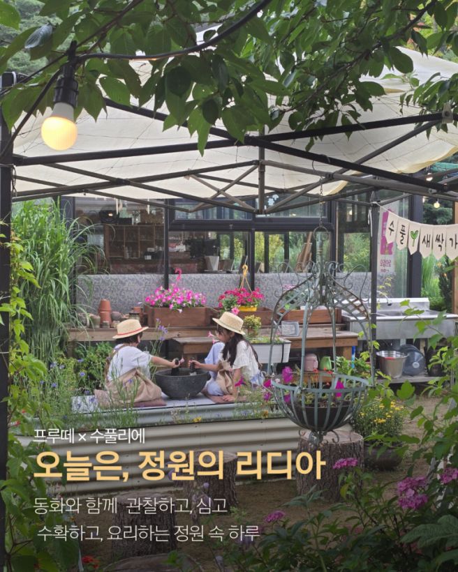 [공지] 프루떼 아이와 정원 가드닝 수확 요리 체험농장 충북 보은 속리산 [수풀리에]