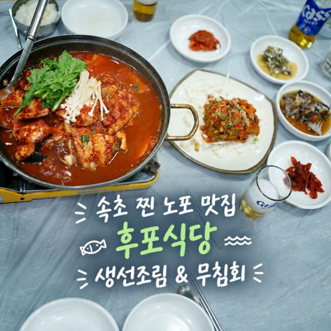 [속초 현지인 맛집] 직접 잡은 자연산 생선조림·무침회 후포식당