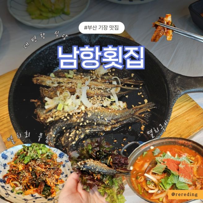 부산 기장 맛집 대변항 남항횟집 멸치회 쌈밥