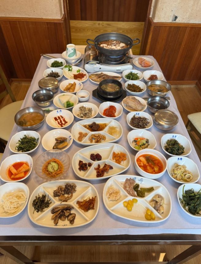 속리산 근처 산채 한정식 맛집 경희식당