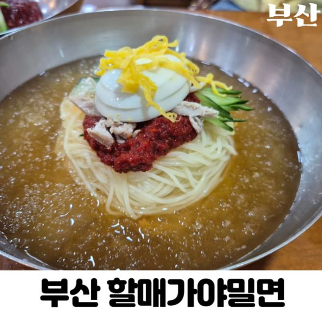 부산 남포동 밀면 맛집 할매가야밀면 내돈내산