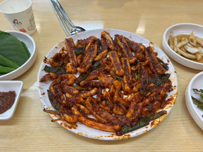 대구 북구 칠곡 운암지 오징어불고기맛집, 경주단골식당