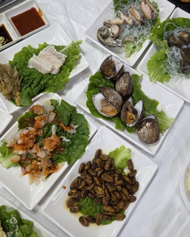 삽교천 횟집 스키다시 전라도광주여수횟집