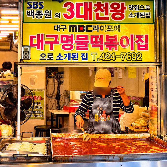대구 중앙떡볶이 동성로 맛집, 47년 노포 현지인 추천 납작만두 후기