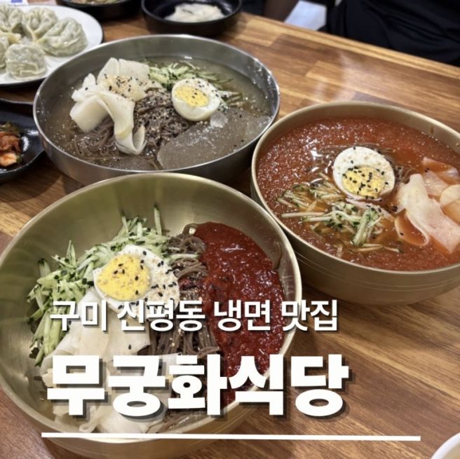[구미냉면] 무궁화식당 여름 한정 냉면 솔직후기｜가위 필요 없는 신평냉면 맛집