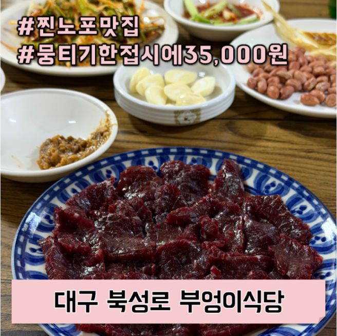 대구 북성로 부엉이식당 | 찐 노포 맛집 | 뭉티기 한접시 35,000원 !