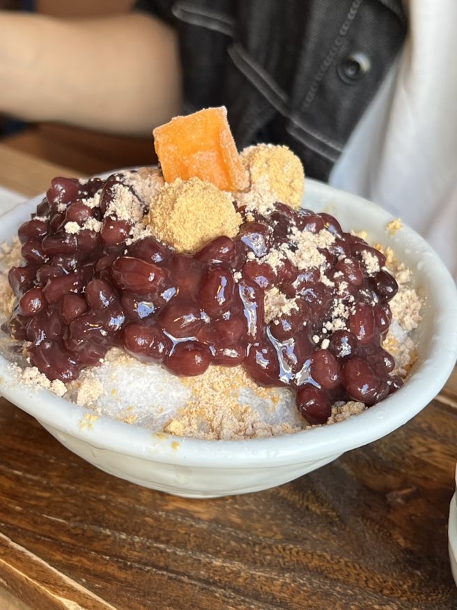 종로 인사동 전통찻집 카페 지대방 팥빙수