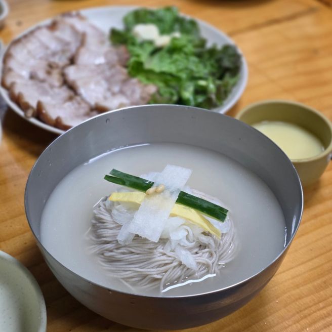 홍천 맛집 추천 막국수 데이트 순메밀100% 장원막국수!