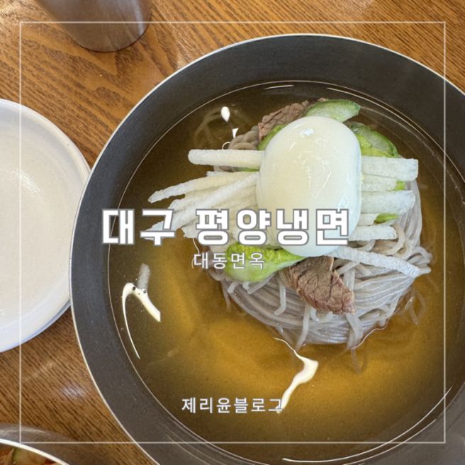 대구 평양냉면 맛집 대동면옥 대구 중구 맛집 내돈내산