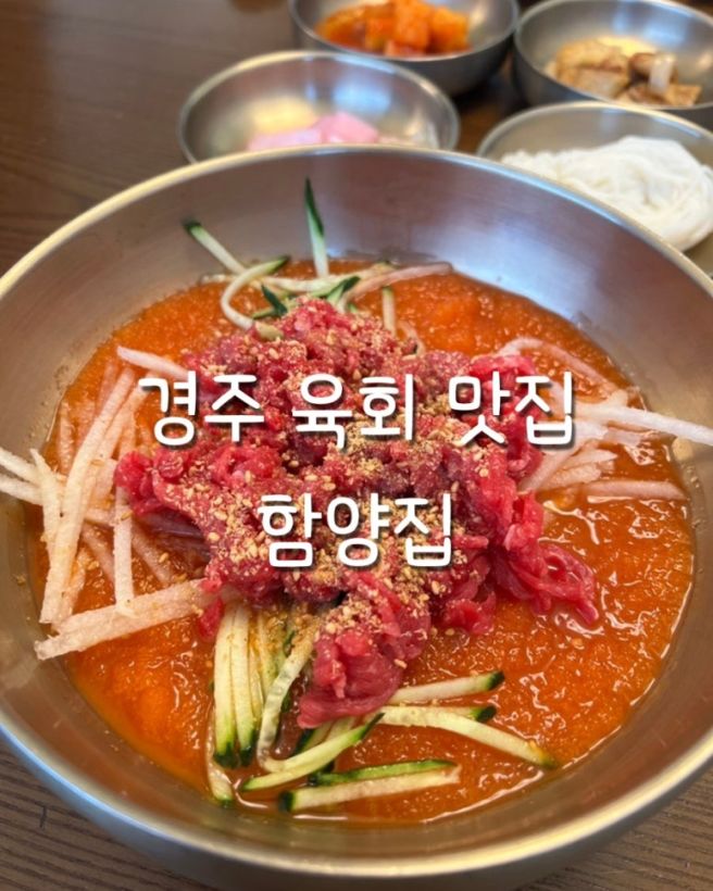 경주 함양집 육회물회 후기 황리단길 웨이팅 맛집 추천