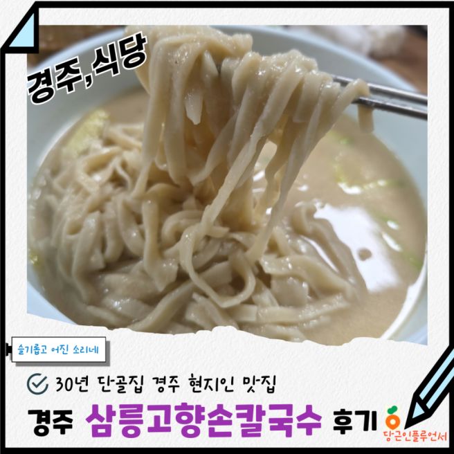 「블루리본서베이」30년 로컬맛집 경주삼릉칼국수맛집 삼릉고향손칼국수 내돈내산 후기