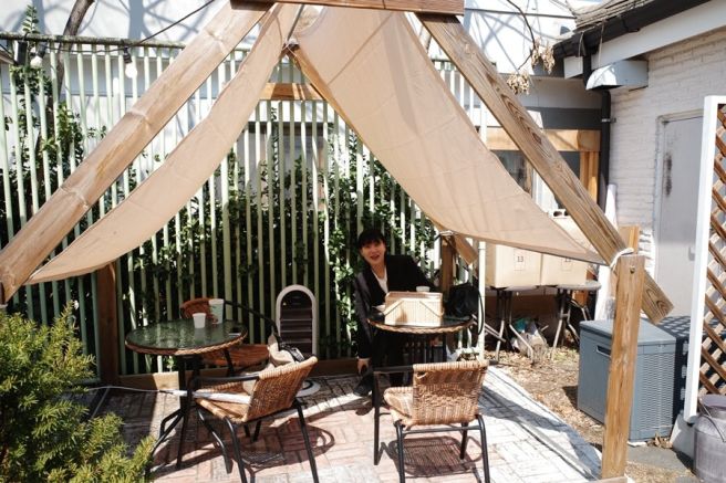 영주 밀라플라 뚝방길 옆 디저트 피크닉 감성 카페 | 삼판서고택