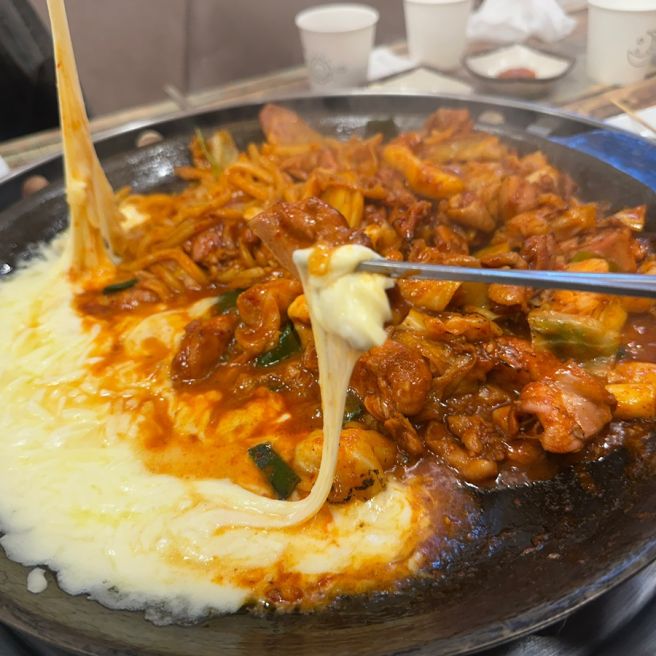 경산맛집추천 마당닭갈비 치즈철판닭갈비 볶음밥