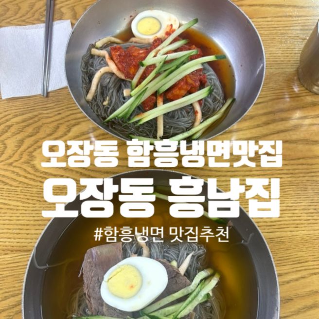 [오장동 맛집] 오장동 함흥냉면 거리, 함흥냉면 맛집, 서울 냉면맛집 - 오장동흥남집 본점